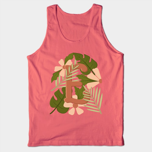 letter e floralart Tank Top by Karyavna